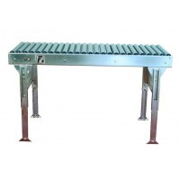 DP-2 straight-lined conveyor, lenght 2 m, equipped with steel rollers