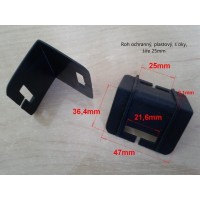 Plastic edge corners for strips up to 25 mm