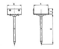 Batten Holder 3 041 00 - 3 044 00