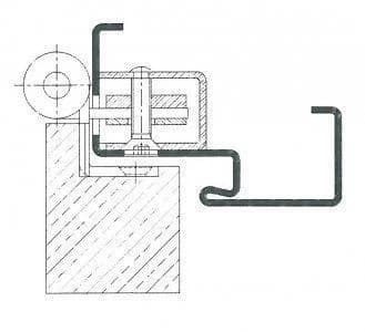 Hinge pocket 3 107 00 3D